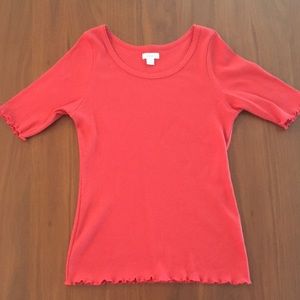 Sundance Ribbed Uber Tee Size Large runs small through the midsection.